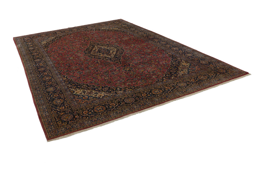 Keshan Perser Teppich 382x278 - Abbildung 1