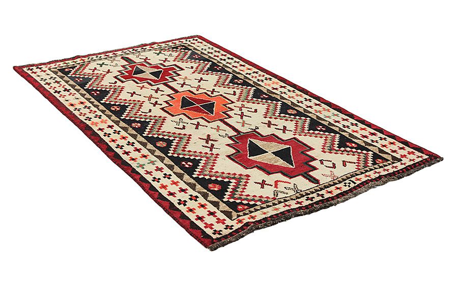 Qashqai - Gabbeh Perser Teppich 217x135 - Abbildung 1