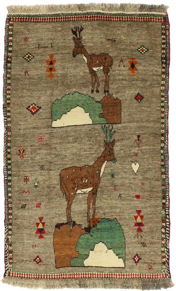 Gabbeh - Qashqai Perser Teppich 200x124