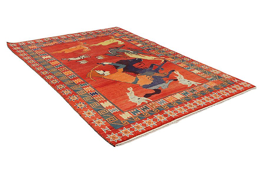 Gabbeh - Qashqai Perser Teppich 300x206 - Abbildung 1