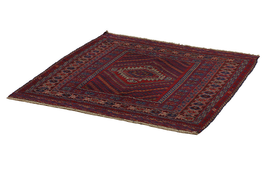 Kelim - Teppich - Turkaman 120x120 - Abbildung 2