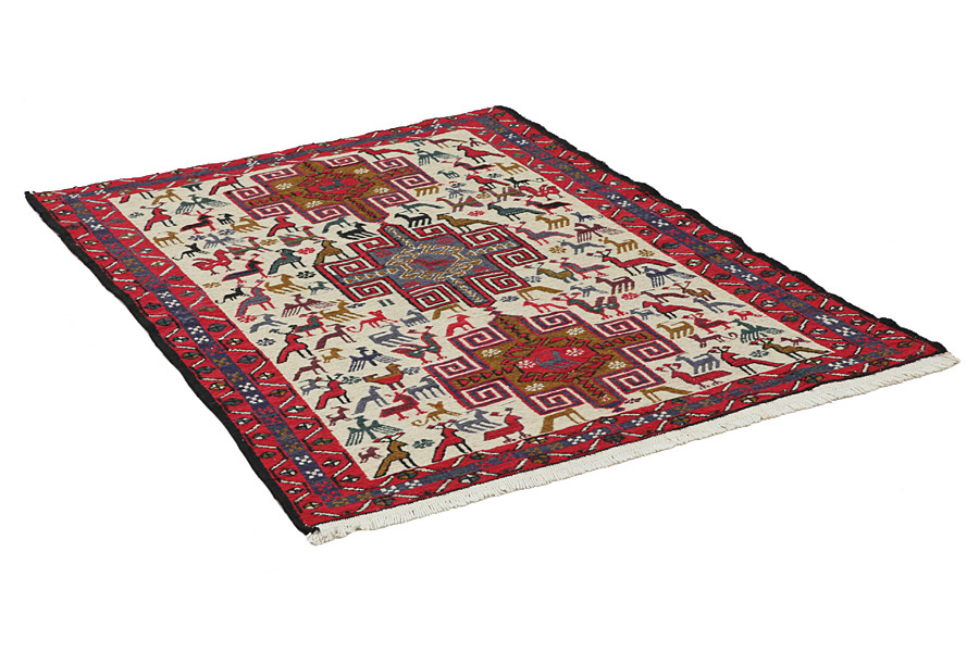 Kelim Sumak - Afshar 130x105 - Abbildung 1