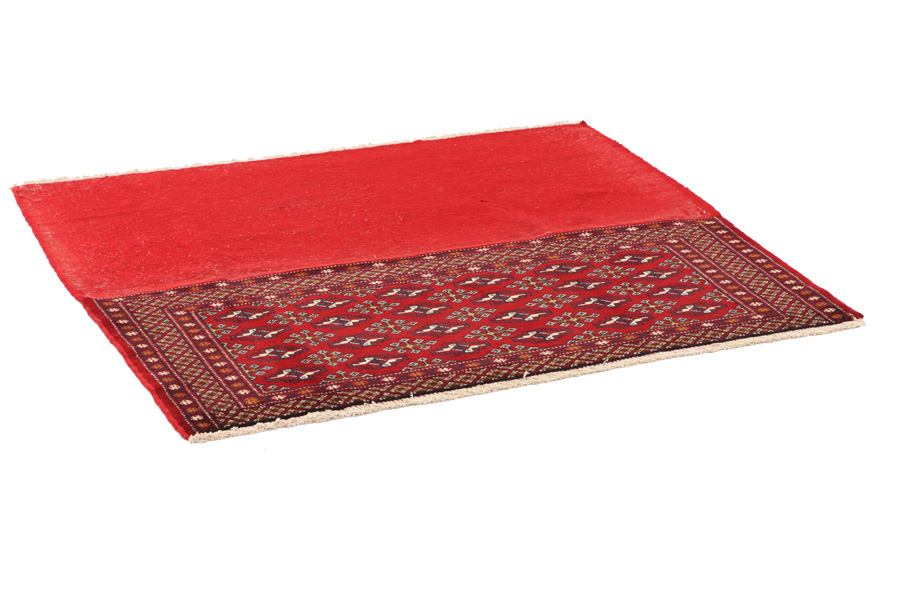 Yomut - Buchara Perser Teppich 129x132 - Abbildung 1