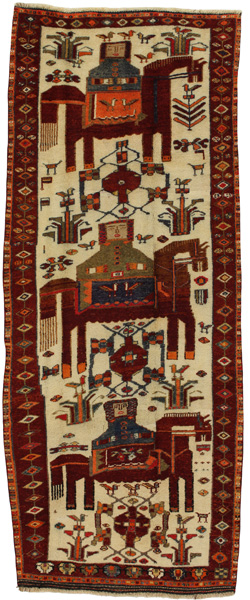Bakhtiari - Qashqai Perser Teppich 335x130