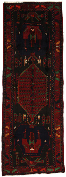 Senneh - Kurdi Perser Teppich 387x139