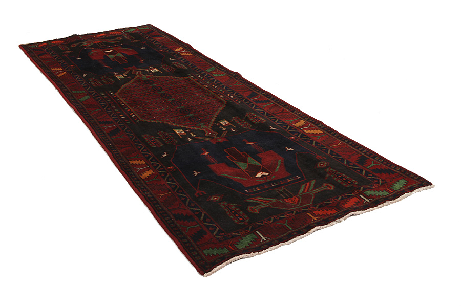 Senneh - Kurdi Perser Teppich 387x139 - Abbildung 1