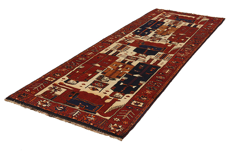 Bakhtiari - Qashqai Perser Teppich 400x133 - Abbildung 2