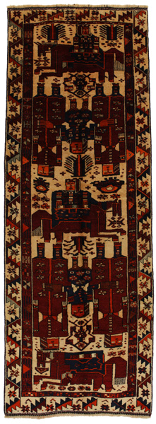 Bakhtiari - Qashqai Perser Teppich 387x136