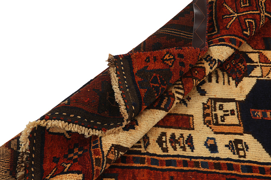 Bakhtiari - Qashqai Perser Teppich 374x117 - Abbildung 4