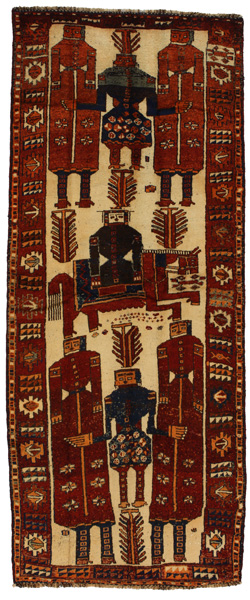 Bakhtiari - Qashqai Perser Teppich 343x137