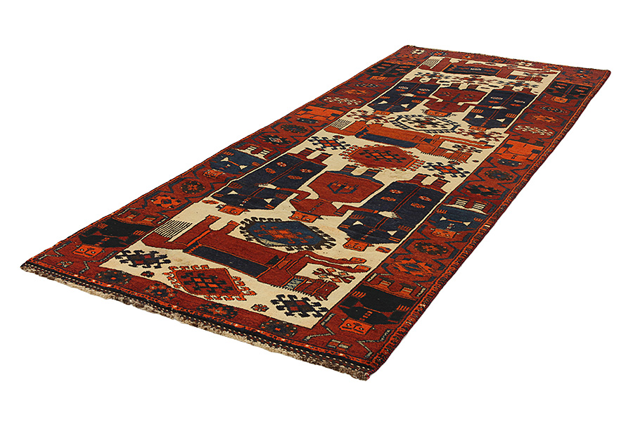 Bakhtiari - Qashqai Perser Teppich 410x163 - Abbildung 2