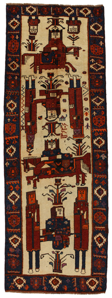 Gabbeh - Qashqai Perser Teppich 372x130