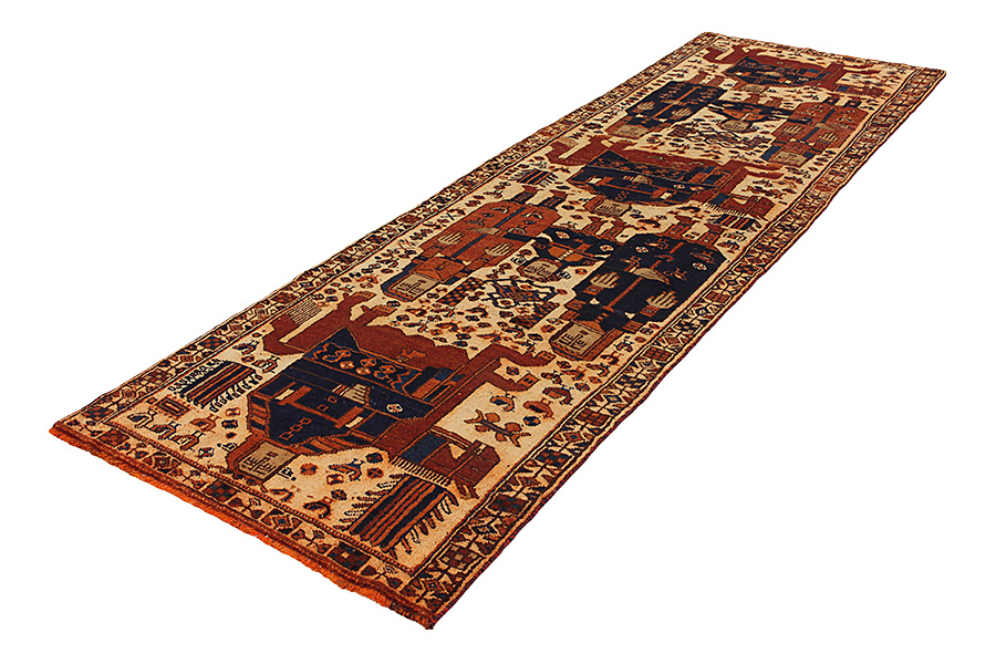 Bakhtiari - Qashqai Perser Teppich 423x128 - Abbildung 2