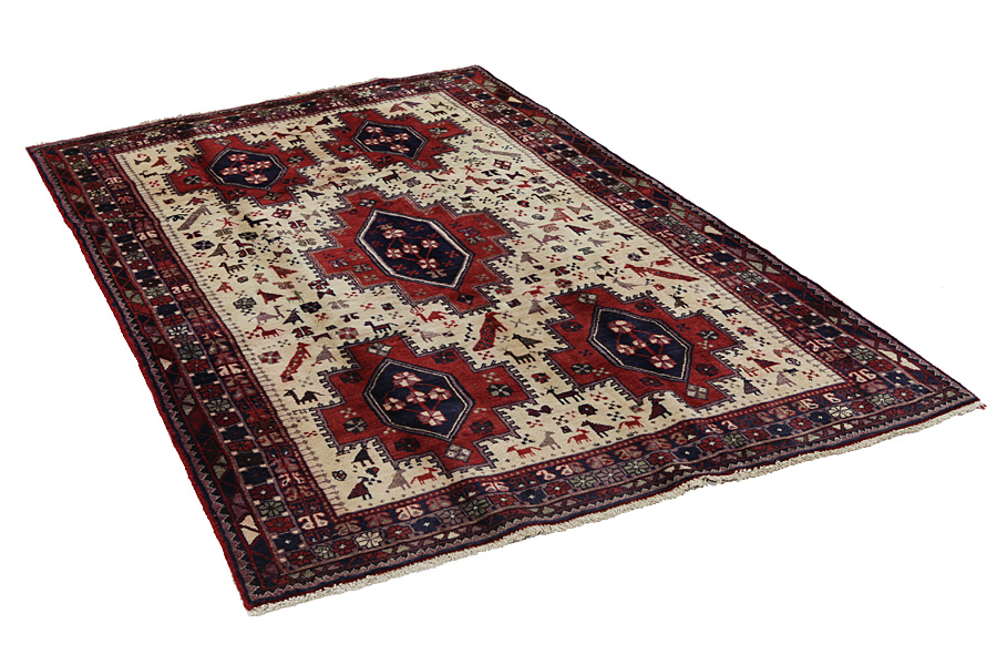 Afshar - Sirjan Perser Teppich 247x148 - Abbildung 1