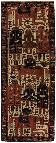 Bakhtiari - Qashqai Perser Teppich 350x134