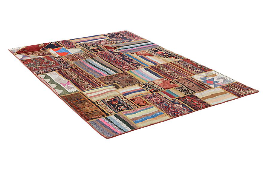 Patchwork Perser Teppich 209x149 - Abbildung 1