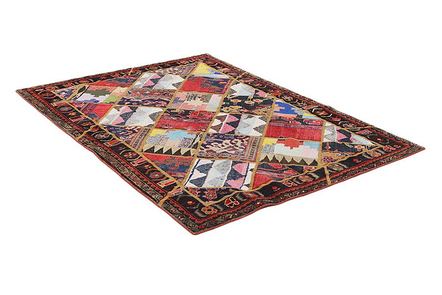 Patchwork Perser Teppich 205x144 - Abbildung 1