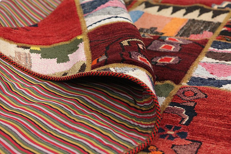 Patchwork Perser Teppich 216x148 - Abbildung 3