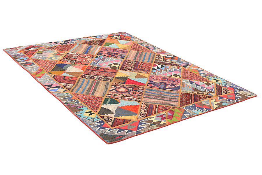 Patchwork Perser Teppich 205x157 - Abbildung 1