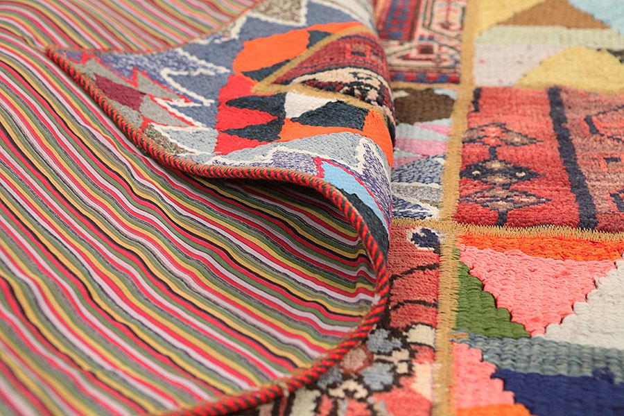 Patchwork Perser Teppich 205x157 - Abbildung 3