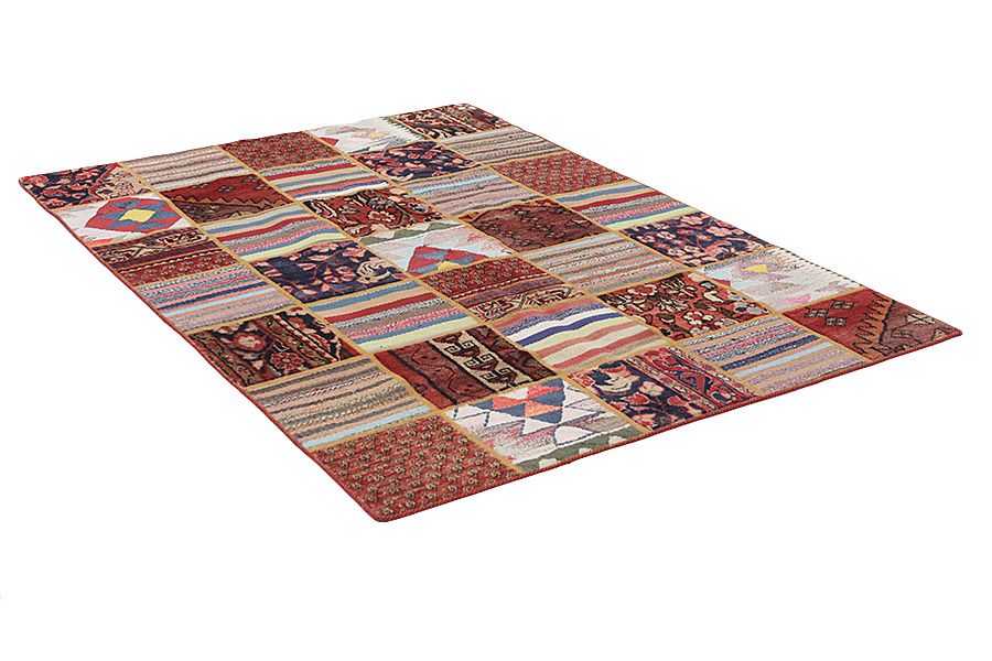 Patchwork Perser Teppich 213x152 - Abbildung 1