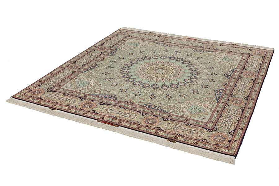Tabriz Perser Teppich 206x200 - Abbildung 2