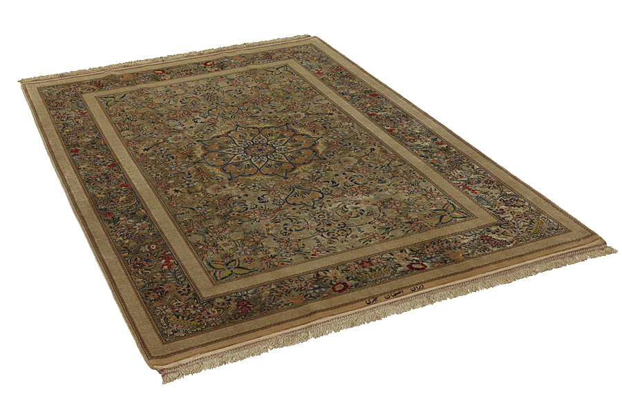 Isfahan Perser Teppich 222x148 - Abbildung 1