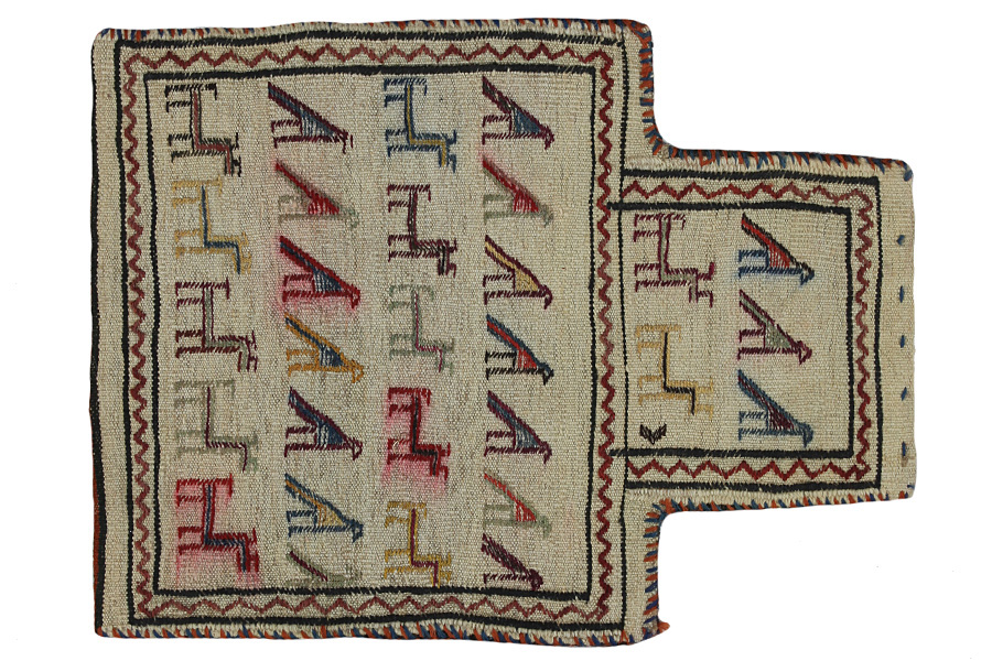 Qashqai - Saddle Bag Perser Teppich 46x35 - Abbildung 1
