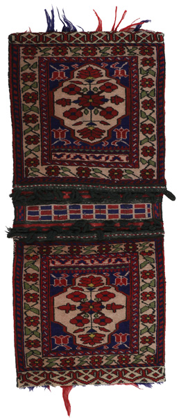 Turkaman - Saddle Bag Afghanischer Teppich 112x50