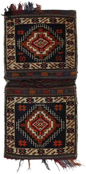 Turkaman - Saddle Bag Afghanischer Teppich 123x60