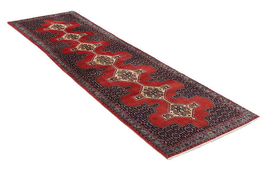 Senneh - Kurdi Perser Teppich 320x93 - Abbildung 1