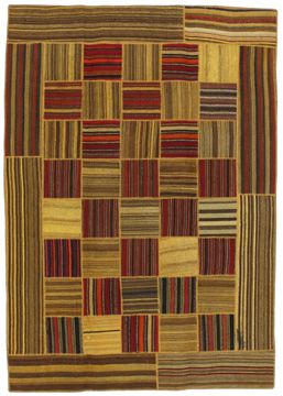 Teppich Patchwork Kilim 253x178