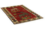 Gabbeh - Qashqai Perser Teppich 201x127 - Abbildung 1