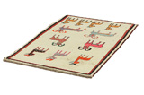 Gabbeh - Qashqai Perser Teppich 150x89 - Abbildung 2
