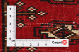 Yomut - Buchara Perser Teppich 95x99 - Abbildung 4