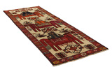 Bakhtiari - Qashqai Perser Teppich 360x123 - Abbildung 1