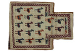 Qashqai - Saddle Bag Perser Teppich 48x37 - Abbildung 1